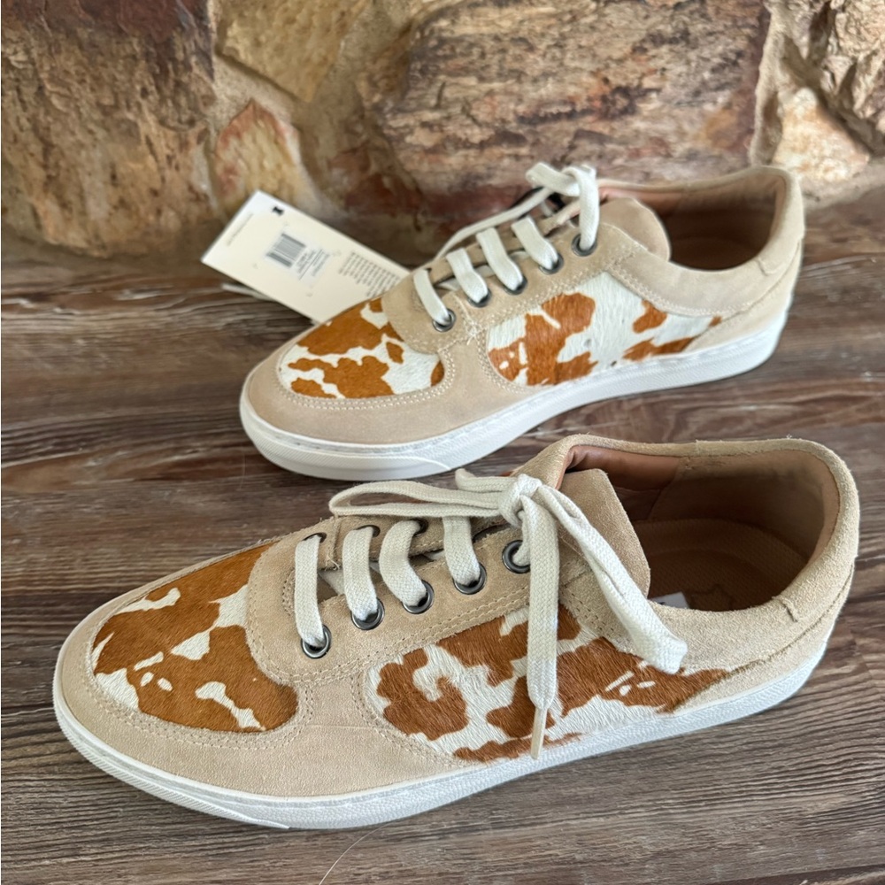 Myra Bag Tan and White Women's Sneakers